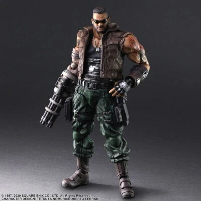 SQUARE ENIX FINAL FANTASY VII REMAKE PLAY ARTS KAI ACTION FIGURE - BARRET WALLACE NEW