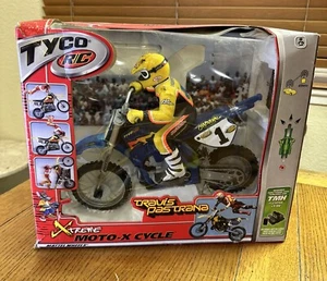 TYCO RC Xtreme Moto-X-Cycle Travis Pastrana Motocicleta Motocicleta Dirt Bike Usado Sin Control Remoto - Imagen 1 de 24