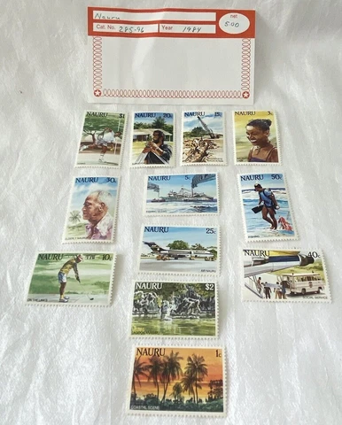 F-EX24748 NAURU MNH 1984 TOURISM LANDSCAPE FISHING AVION SHIP BEACH Cover