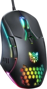 Black RGB Wired Gaming Mouse – 7 Programmable Buttons, Adjustable DPI - Picture 1 of 6