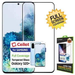 Cellet 9H Tempered Glass Screen Protector for Samsung Galaxy S20+ / Plus - Picture 1 of 9