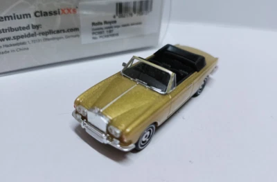 PCX 1/87 Plastic car model Rolls Royce Comiche Convertible gold  - Image 1 of 4