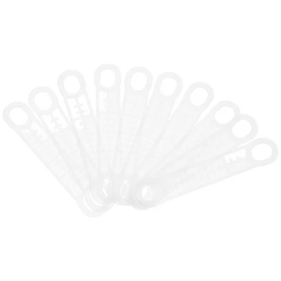  10 pezzi strisce antiscivolo in silicone trasparente per appendiabiti strisce - Immagine 1 di 4