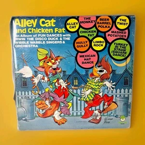 Irwin Disco Duck Alley Cat Chicken Fat Dance LP Peter Pan Wibble Wabble 8196 - Imagen 1 de 6