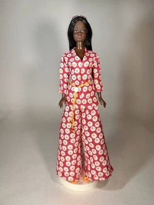 OOAK Handmade Clothes For Barbie Mod Pantsuit (Top. Pants) With Shoes. No Doll. - Image 1 of 4