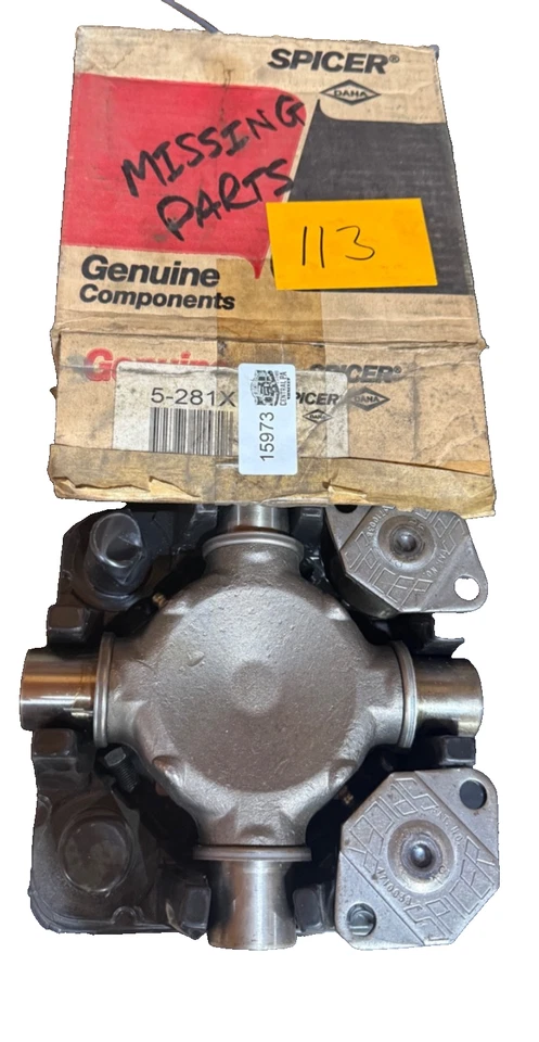 Spicer U-Joint P/N: 5-281X **INCOMPLETO; FALTAN PIEZAS** Foto 1 de 1