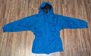 Helly Hansen Mujer Azul Cremallera Completa Embalable Capucha Cortavientos Talla Mediana - Imagen 1 de 3