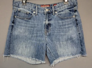 Lucky Brand Denim Shorts Womens 6/28 Blue Light Wash Cutoff Raw Hem Frayed Jeans - Picture 1 of 10
