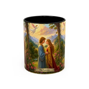 The Lovers Tarot Cart Art Coffee Mug - Fortune Telling Future Events & Life - Picture 1 of 65