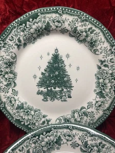 Legend British Heritage grüne Weihnachtsbaum Teller - 4er Set (8,1") NEU - Bild 1 von 4