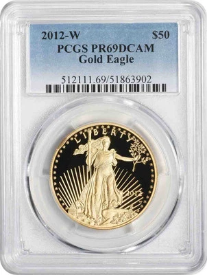 2012-W $50 American Gold Eagle PR69DCAM PCGS - Image 1 of 2