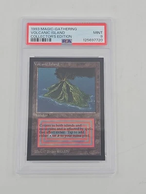 MTG Collector's Edition 1993 Volcanic Island PSA 9 Mint - Image 1 of 2