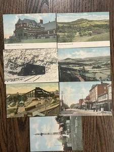 HAZLETON PA Partia (7) c1905-1910 PC Łamacz węgla Górnictwo Węgiel RPPC WIĘCEJ NIEUŻYWANY - Zdjęcie 1 z 7