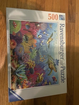2015 Ravensburger 500 PC Puzzle Tropical Waters 19 x 14. New Factory Sealed - Image 1 of 3