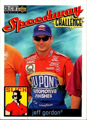 Jeff Gordon 101 Speedway Challange Upper Deck 1996 Match-Up Game Racing Card - Image 1 of 2
