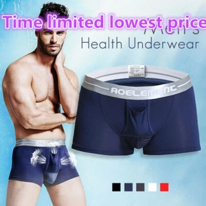 Herren Sexy 3 Löcher Atmungsaktiv Boxershorts Pennis Trennbeutel Unterwäsche  - Bild 1 von 17