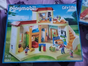 playmobil Konvolut ( Kita Sonnenschein, Schwimmbad, Auto und viel Zubehör) - Bild 1 von 7