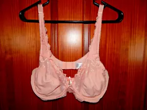 PINK FLORAL LACY BRA, UNDERWIRE, CLOTH LINING, SIZE 38 B (85 C), NWOT - Picture 1 of 3