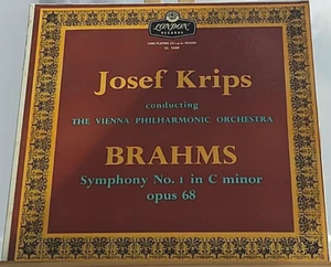 Brahms Symphony No. 1 in C Minor Opus 68 Joseph Krips Vienna Philharmonic VG+ - Picture 1 of 5