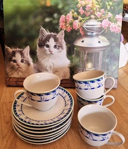 Geschirr Kaffee Wellco Design Porzellan für 4 Personen oder Polterabendgeschirr - Bild 1 von 5