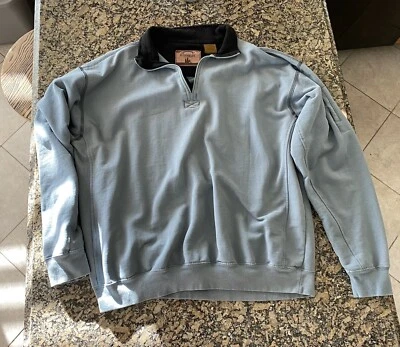 Sudadera Pullover Outdoor Life 1/4 Cremallera 2XL Color Gris Azulado, Bolsillo en la Manga Foto 1 de 4