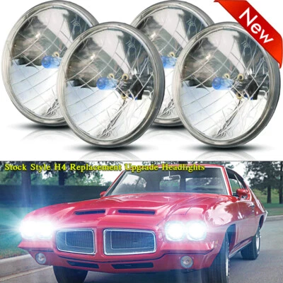 Faróis HID 4x 5,75" polegadas HI/LO branco para Pontiac GTO Firebird 1964-1972 - Imagem 1 de 4