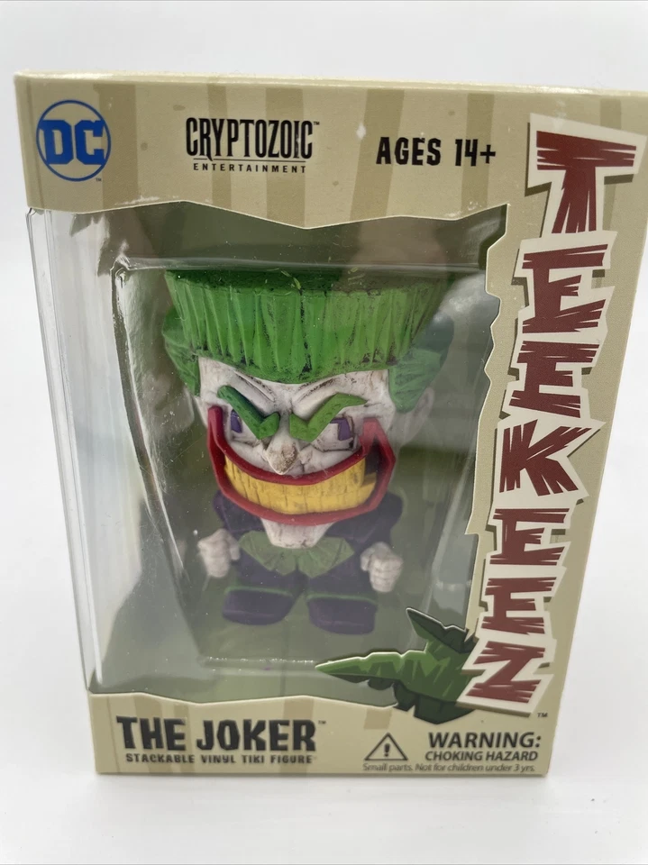 Cryptozoic Teekeez DC Serie 1 Joker Apilable Vinilo Tiki Figura Estatua Raro Nuevo Foto 1 de 1