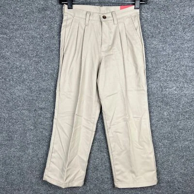 NOVA CALÇA PLISSADA IZOD masculina cáqui tamanho 8 - Imagem 1 de 4