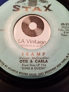 OTIS & CARLA 45RPM "Tramp / Tell It Like It Is" VG - Plays Great - Sounds VG++ - Picture 1 of 3