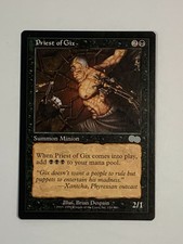 MTG - Priest of Gix, Urza's Saga NM/M Uncommon Black Magic The Gathering