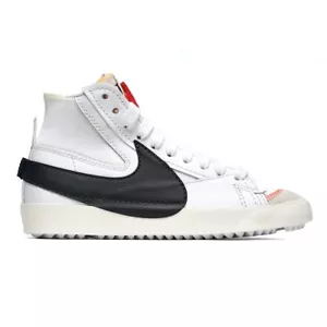 DD3111-100 Nike BLAZER MID '77 JUMBO Herren Weiß/schwarz Sneakers Turnschuhe - Picture 1 of 9