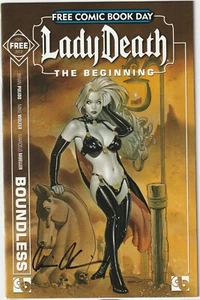 Lady Death: The Beginning #1 – Free Comic Book Day Edition, Signed with COA - Picture 1 of 2