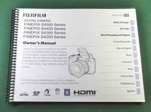 Fujifilm FinePix S4200 - S4500 Owner's Manual: 147 Pages & Protective Covers!  - Picture 1 of 1