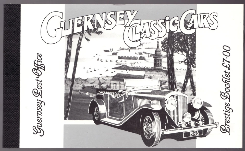1994 Guernsey 531a-35a postage stamp prestige booklet of Classic Cars  MNH cv$20 - Image 1 of 1