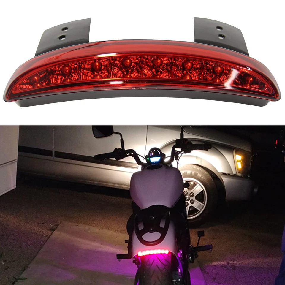 Luz trasera borde guardabarros con señal de giro para Kawasaki Vulcan S 650 750 900 Foto 1 de 4