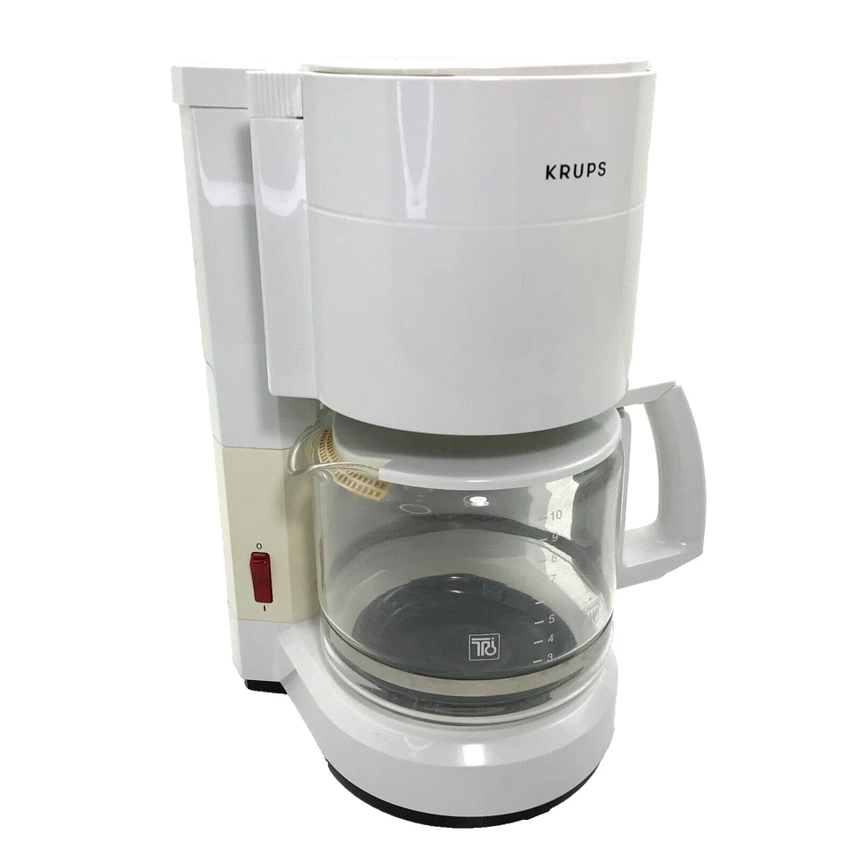Krups Type 321 ProCafe 10 Cup Automatic Drip Coffee Maker White Tested Works - Image 1 of 4