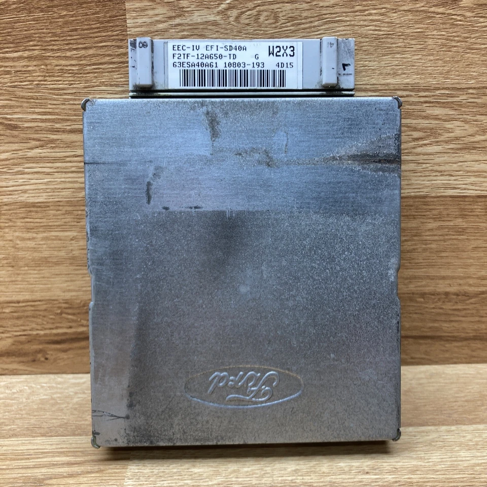 ECM ECU Engine Control Module Computer From 1994 Ford Econoline F2TF-12A650-TD - Image 1 of 2