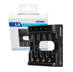 XTAR L4 Battery Charger for AA/AAA Lithium & NiMh batteries Smart Charging - Picture 1 of 10