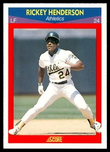Rickey Henderson | 1990 Score 100 Superstars #90 | Near Mint or Better - Picture 1 of 2