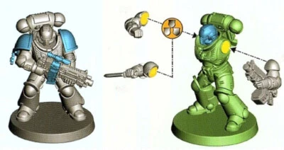 GAMES WORKSHOP Space Marines Primaris Intercessor C - Single Miniature - Warhammer 40K