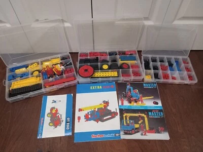 Fischertechnik Motor Master Brinquedos Retrô Lote Raro de Peças Mix Parece Completo  - Imagem 1 de 4