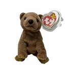Ty Beanie Baby Pecan The Bear Plush Toy Woodland Cottage Core Super Soft Cuddly