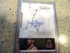 2012-13 PANINI SIGNATURES DIE CUT GUSTAVO AYON RARE 44/49 BUCKS