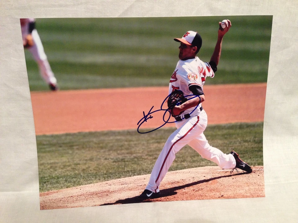 ORIOLES KEVIN GAUSMAN SIGNED AUTOGRAPHED BASEBALL 8X10 PHOTO COA *WOW* D Foto 1 de 1