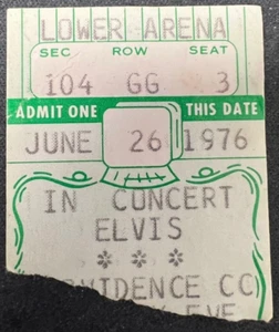 Original Elvis Presley Ticket Stub Civic Center 26. Juni 1976 Providence RI - Bild 1 von 2