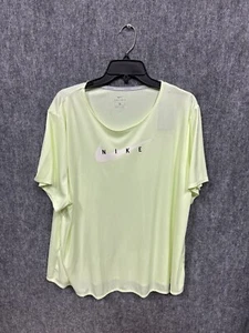 Plus Size 2X Nike Swoosh Run Short Sleeve Tee Shirt Women’s DC6912 701 - Picture 1 of 3