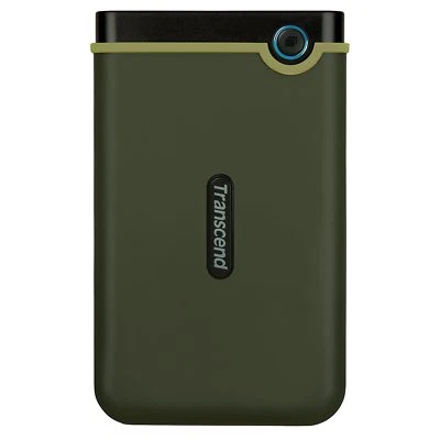 Transcend 2TB StoreJet 25M3 USB 3.0 Slim External Portable Hard Drive, Green   - Image 1 of 2