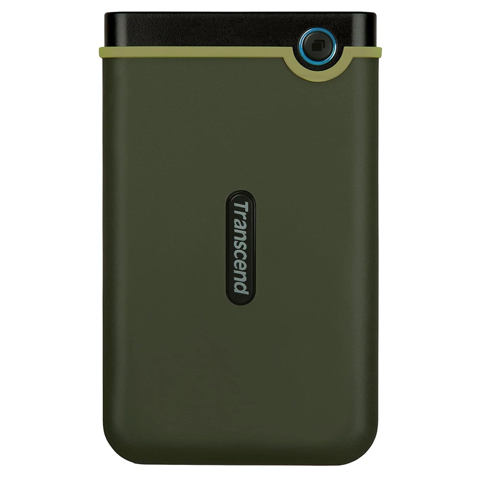 Transcend 2TB StoreJet 25M3 USB 3.0 Slim External Portable Hard Drive, Green   - Image 1 of 2