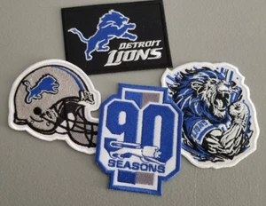 4 piezas. Parche bordado surtido Detroit Lions talla 3"-3,5"? plancha #4 - Imagen 1 de 2
