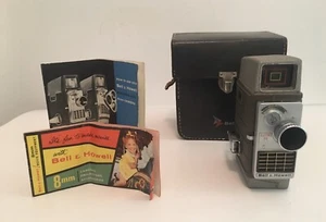 Bell and Howell Electric Eye 8 mm Movie Camera Case Instruction Manual Untested - Picture 1 of 12